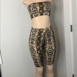 2piece snake print